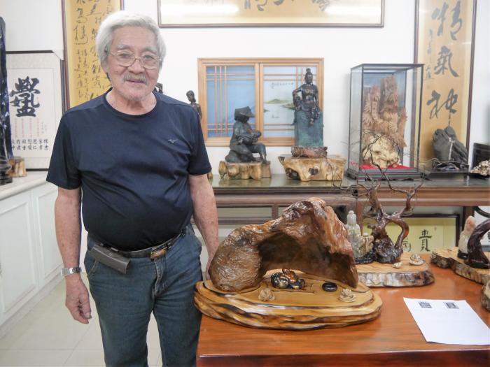 吳勝壽木石雕刻標題圖片