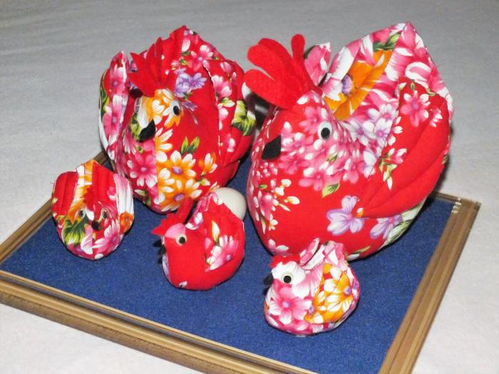 黃盛輝客家花布雞藝術創作標題圖片