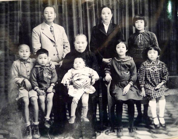 日昭和15年王景賢家族合影標題圖片