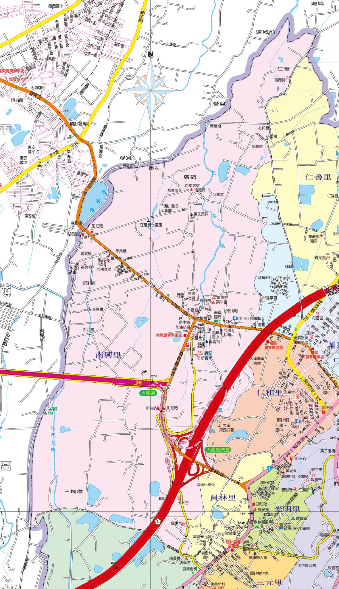大溪區南興里行政區域圖/圖片來源：桃園市大溪區公所