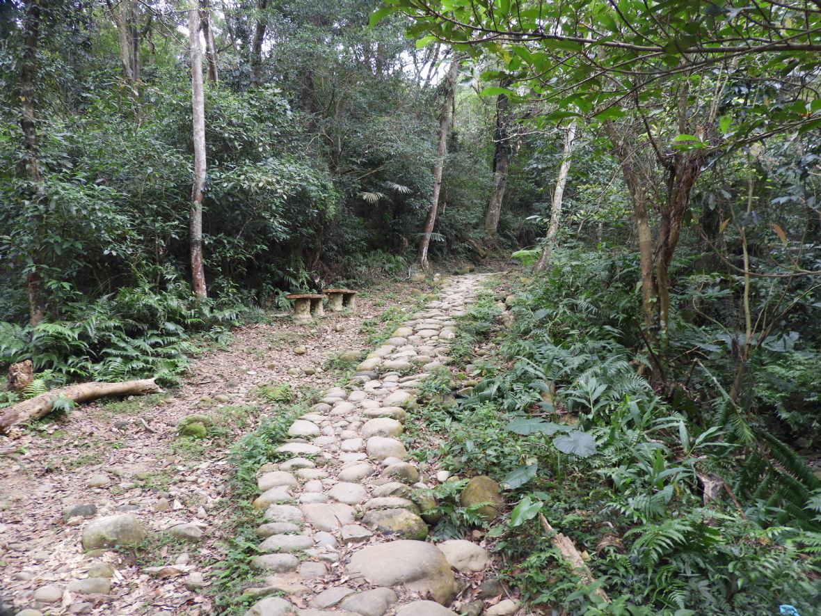 打鐵寮古道的卵石路