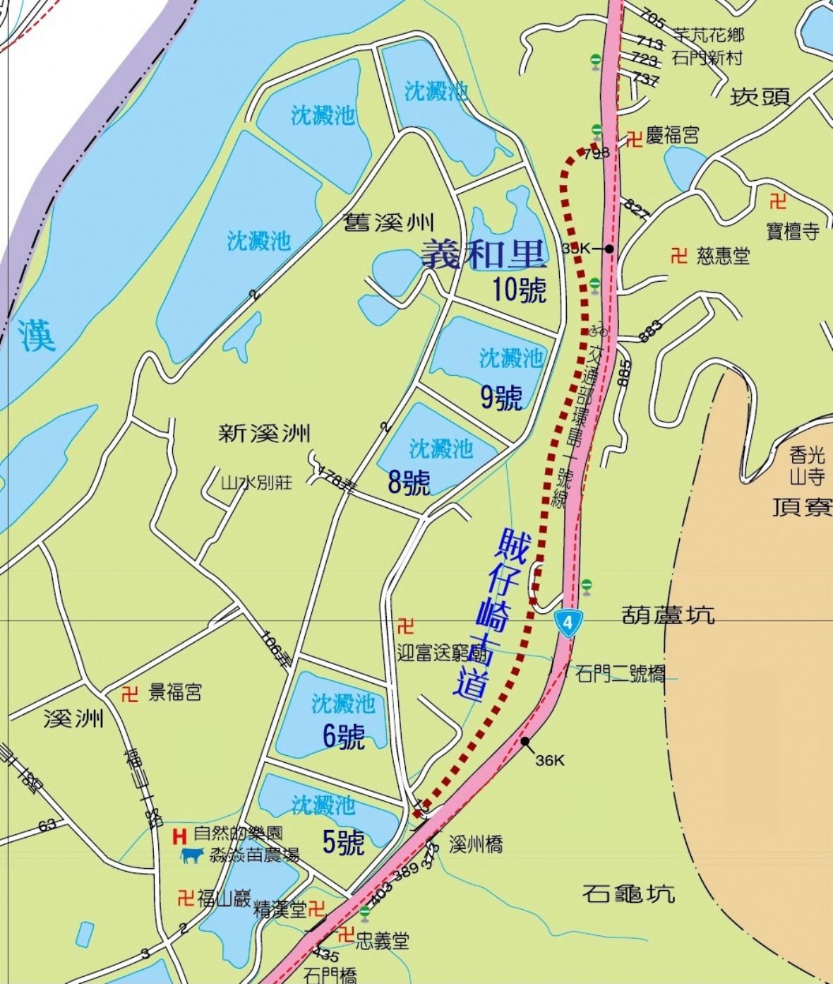 賊仔崎古道位置圖/圖片來源：桃園市大溪區公所