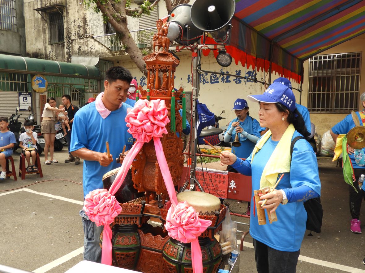 福安社北管陣的扁鼓手、通鼓手