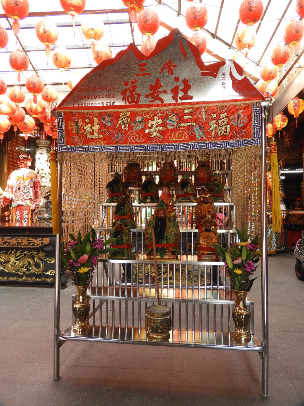 三層福安社的關帝轎