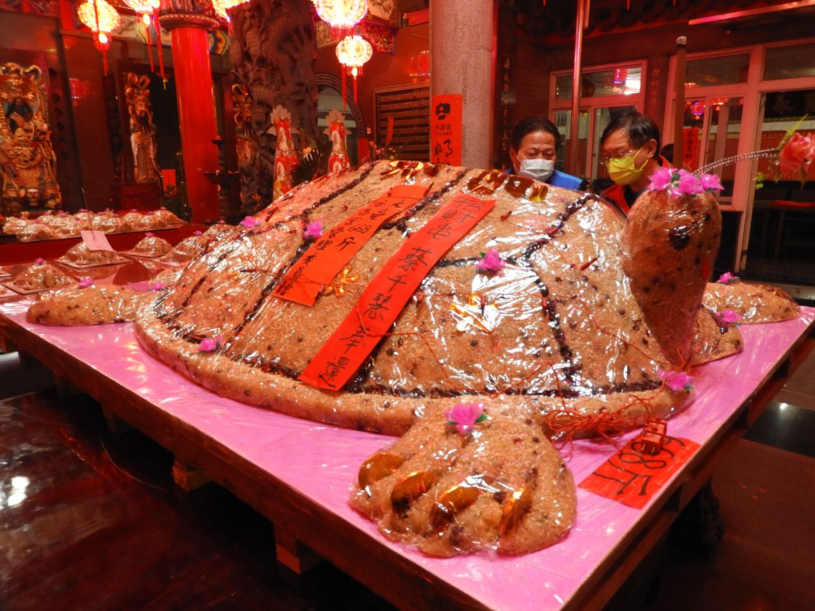 元宵乞龜活動的大米龜