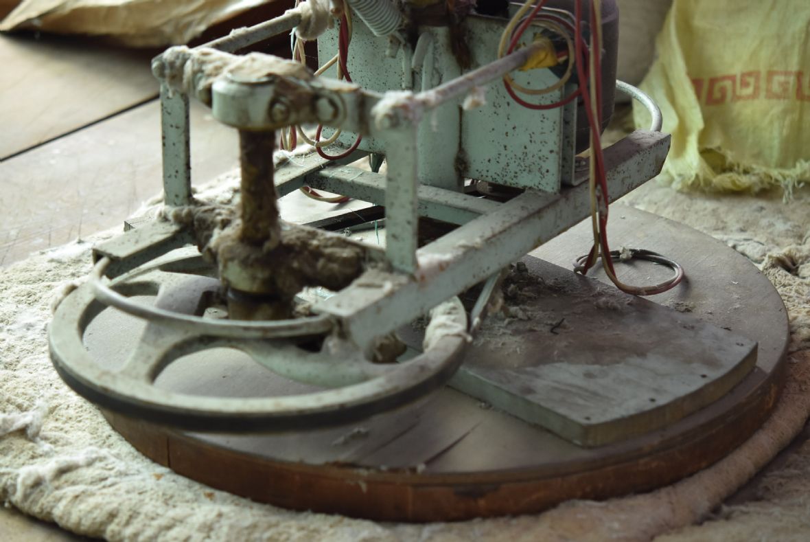 掄斗裝設電動馬達（林美辰攝，2022）