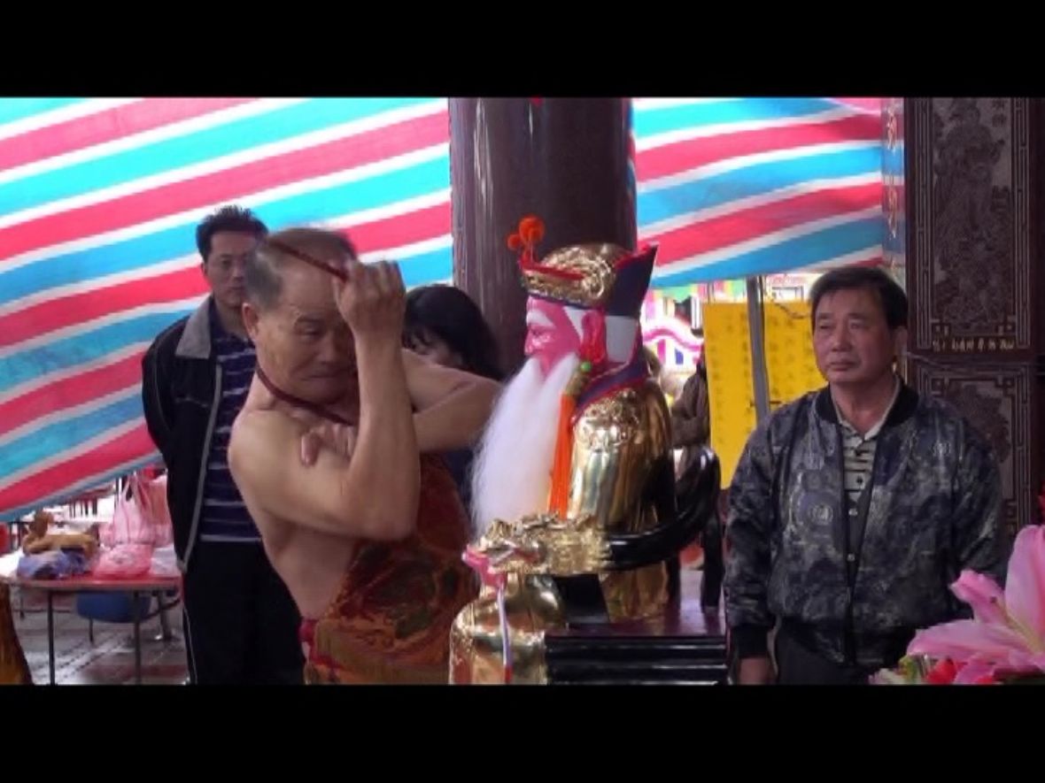 開光安座儀式（林美辰擷圖，2022）