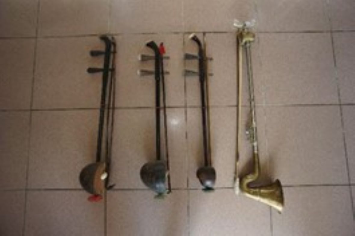 林祺鑑收藏各式拉弦樂器