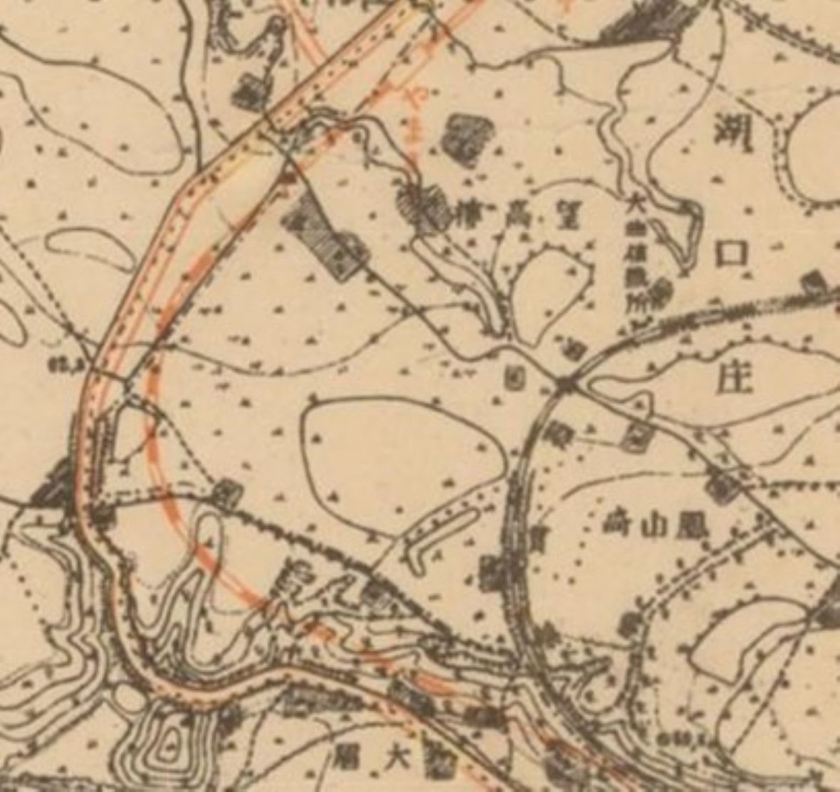  1944年日治時期兩萬五千分之一地形圖中所見鐵道路線