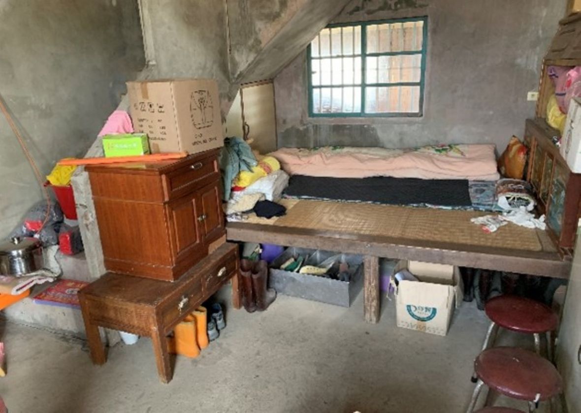 1970年代曾家增建新屋裡的臥室