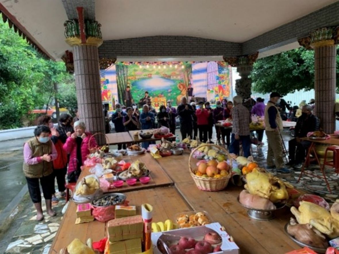 新豐鄉福興村7鄰福德祠冬至還願祭典儀式