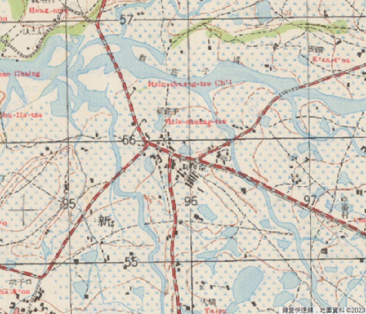 1957臺灣二萬五千分一地形圖