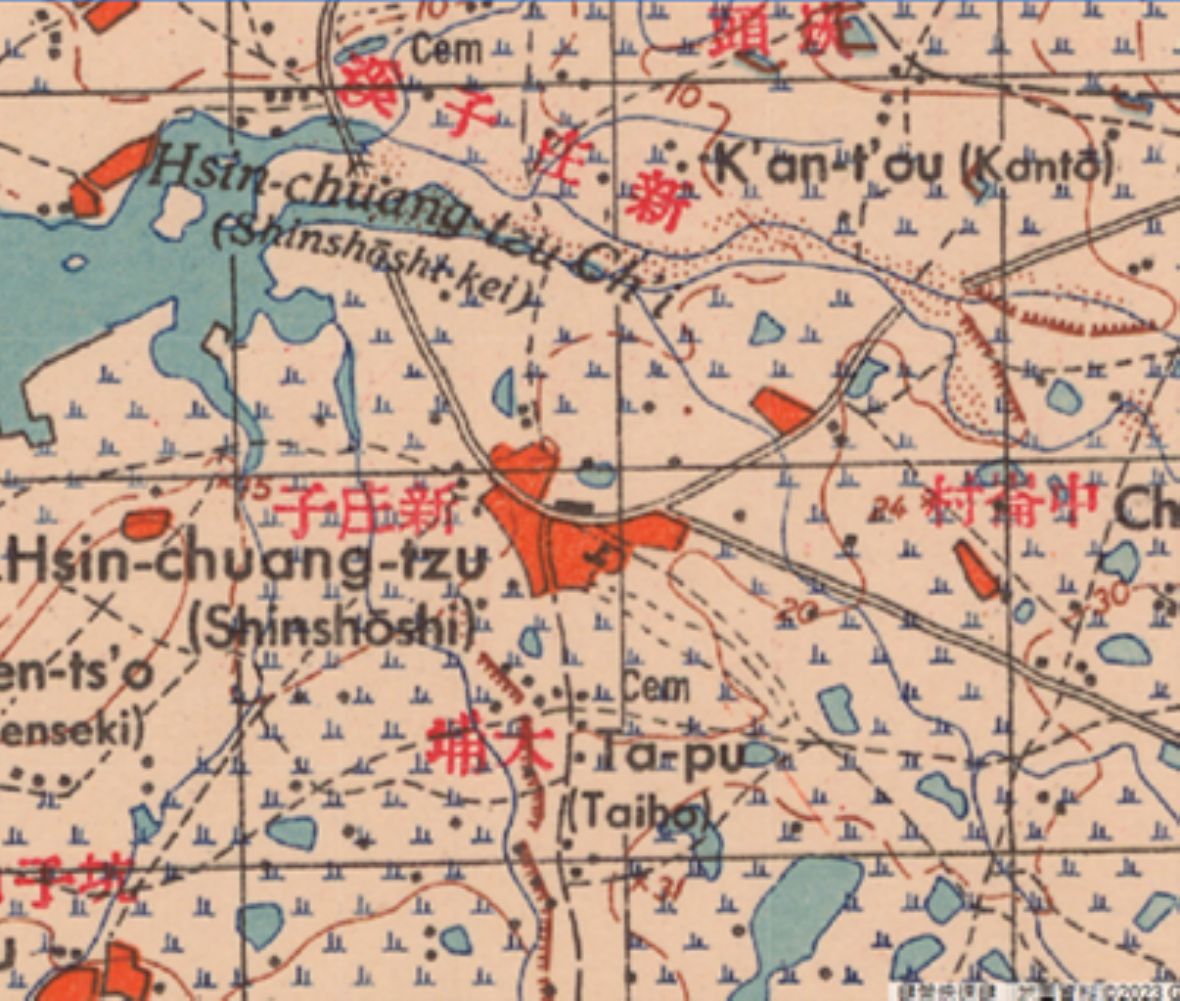 1954臺灣五萬分一地形圖