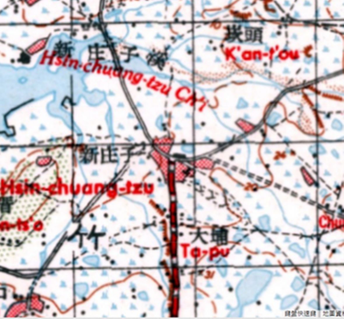 1956臺灣五萬分一地形圖