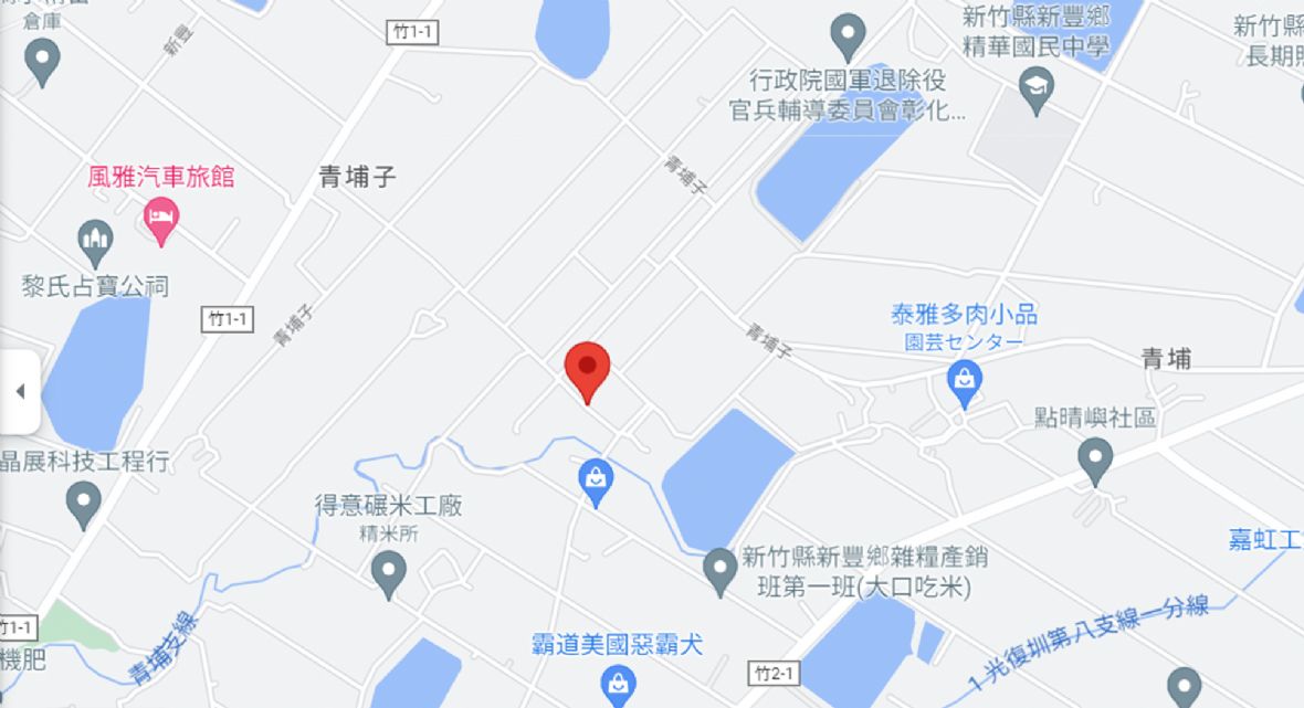 藏風苑所在地示意圖