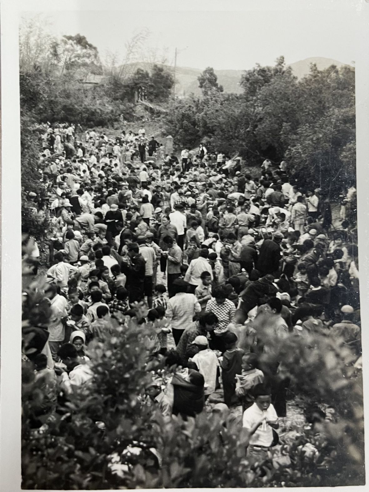 民國60年四庄媽「吃飯擔」的熱鬧情景