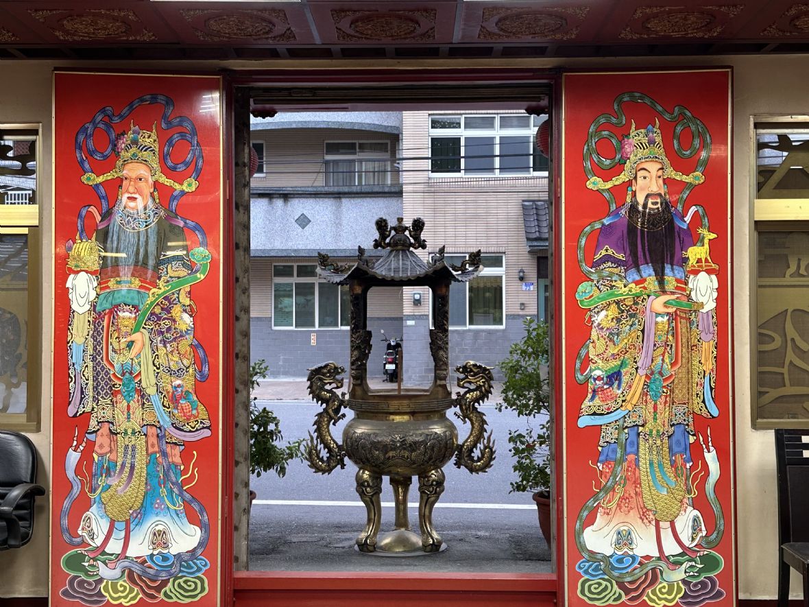 天公爐與門神彩繪