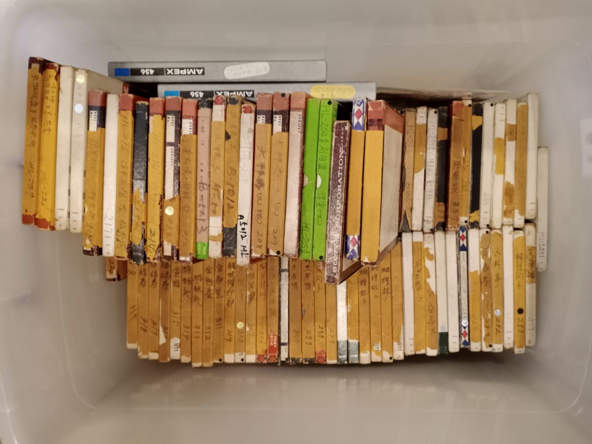 圖6/美樂唱片行錄製的300張唱片原始母帶至今保存完整。（林錫霞攝，2021）