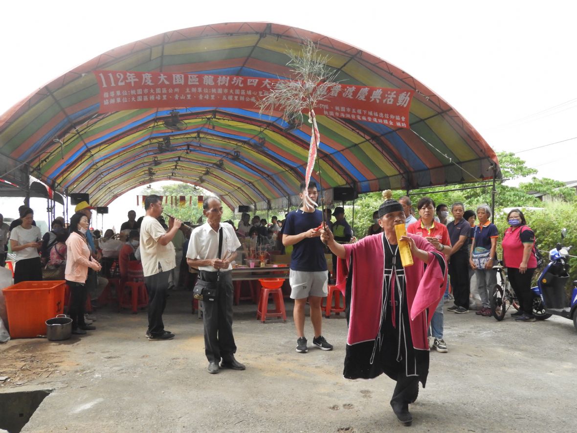 大竹南路是龍樹坑路祭舉辦的地點（林鑫咸攝，2023）