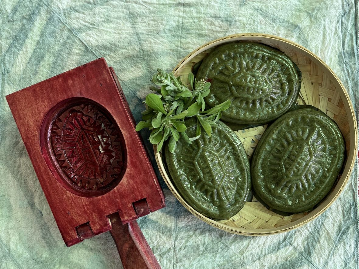 龜形鼠麴草粄（黃麗雲提供，2024）