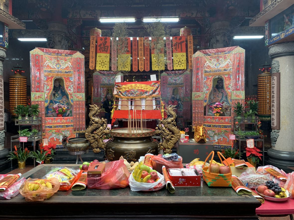 崁腳仁德宮啟斗法會之科儀道場（林鑫咸攝，2024）