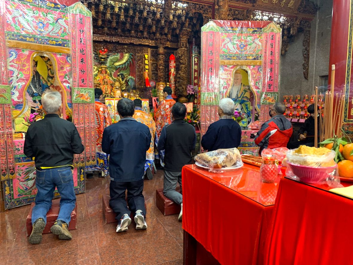 崁腳仁德宮啟斗法會-開鼓請神降壇（林鑫咸攝，2024）