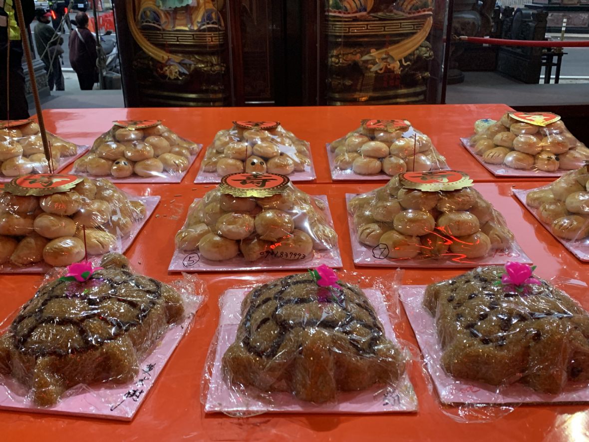 五塊厝五福宮-米糕龜、餅龜（顧志莉攝，2024）