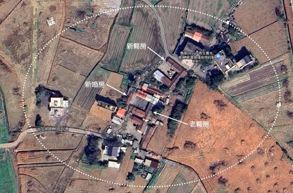  頂橫山李姓家族主要居住在山南路二段282巷/圖片來源：Google地圖