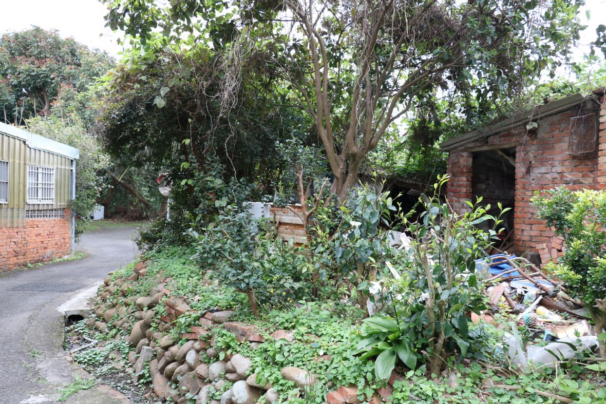 羊喜窩口火車路老橋墩正後方火車路路基遺址