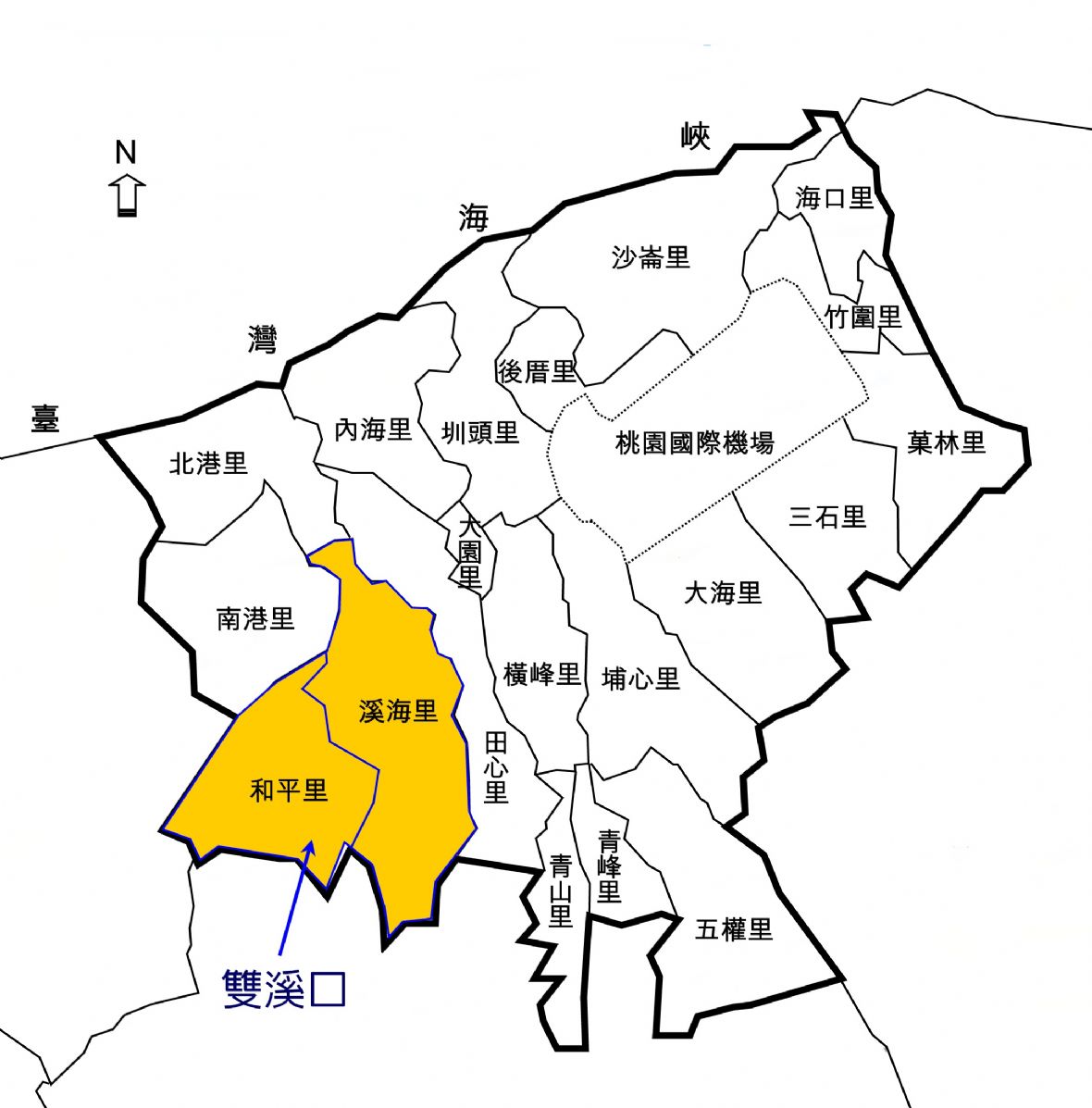 雙溪口位置圖