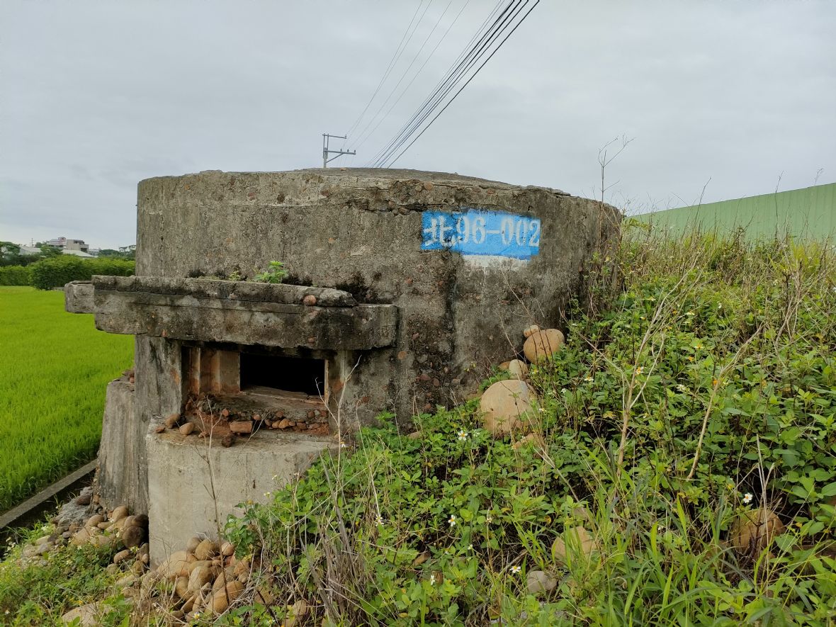 和興圓山岡碉堡編號及三階射擊口槍座