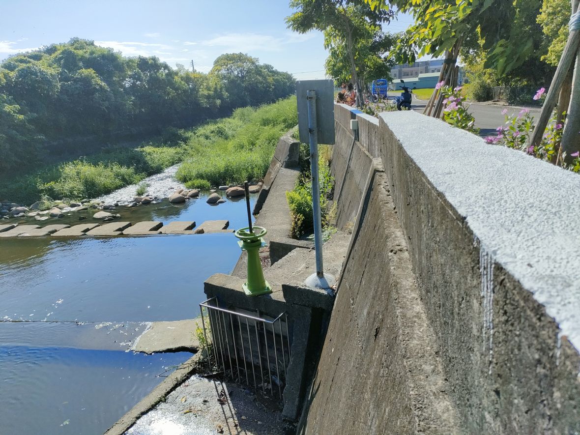 北勢溪攔河堰引水灌溉右岸長嶺村