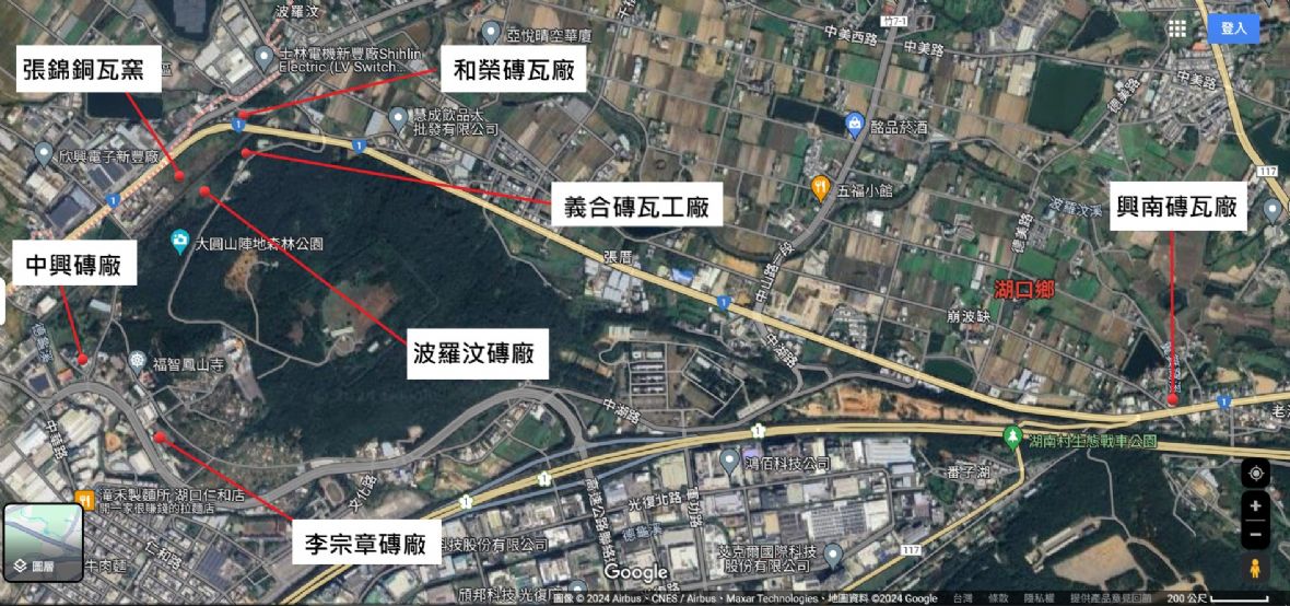 波羅汶磚瓦窯聚落 （2024截圖自google map）