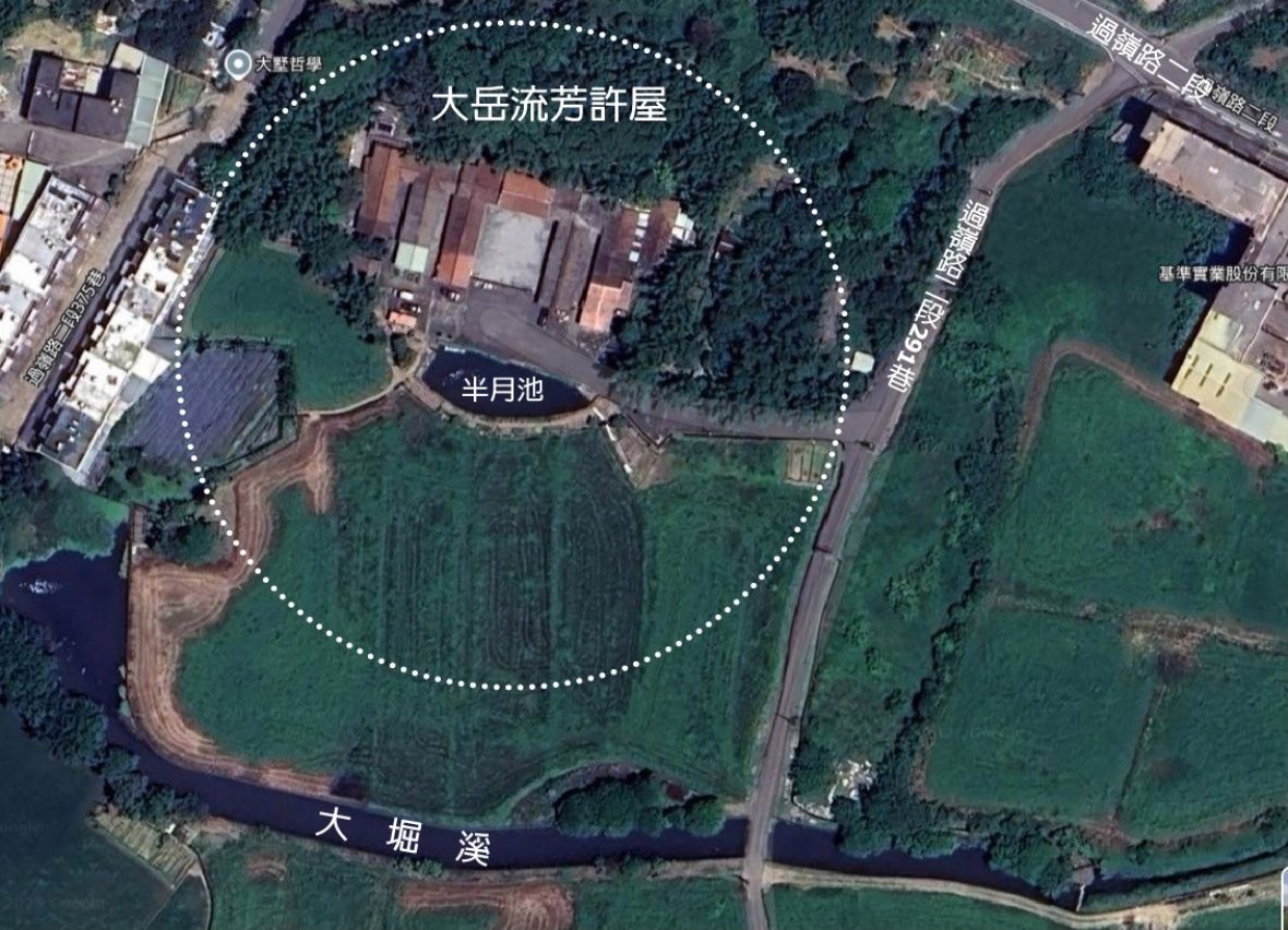 大岳流芳許屋位於過嶺路二段291巷/圖片來源：Google地圖