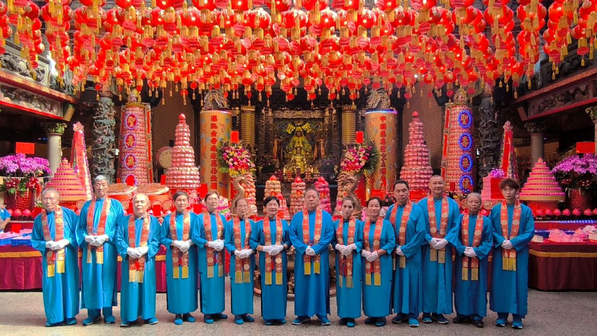 母娘聖誕慶典執三獻古禮之中壢慈惠堂禮生班/中壢慈惠堂提供